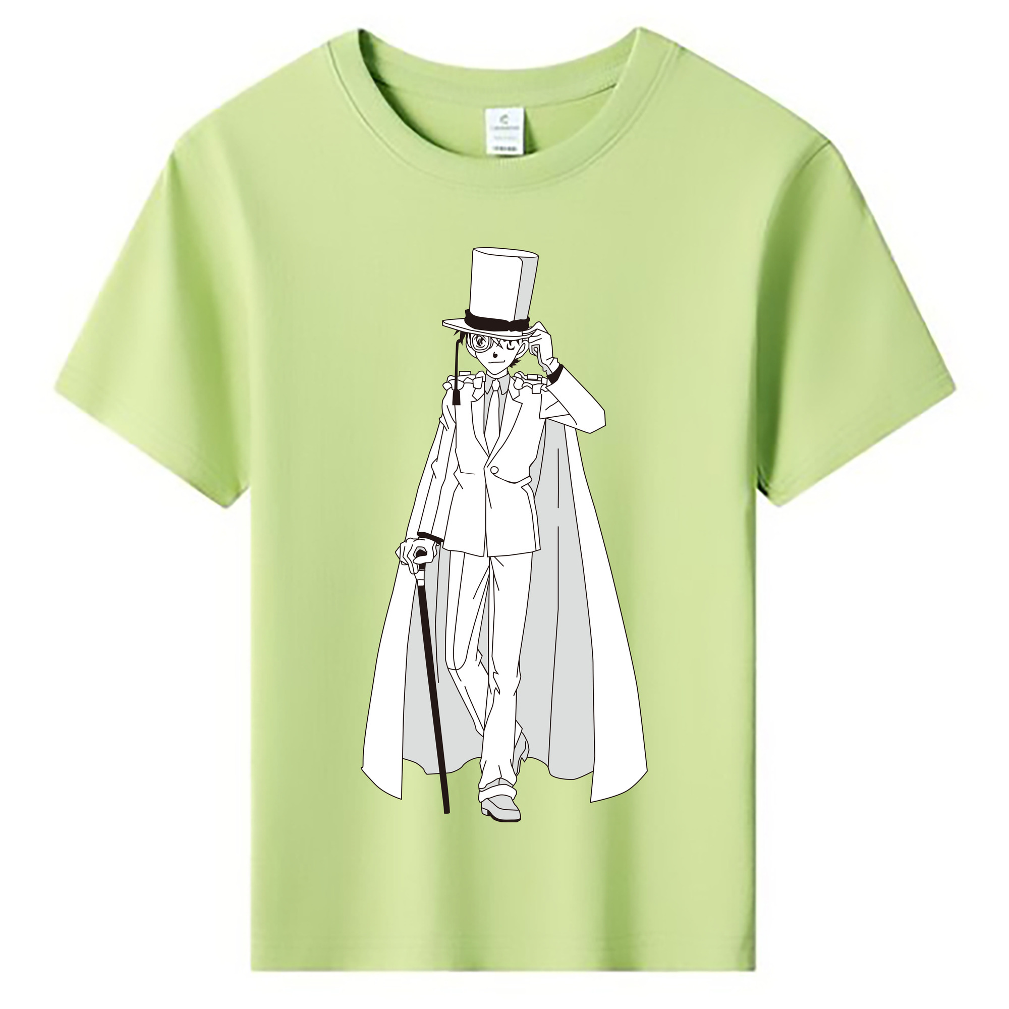 （画像用） 名探偵コナン くろば かいと Detective Conan Kuroba Kaito 綿100％キッズTシャツ（フロントプリント）